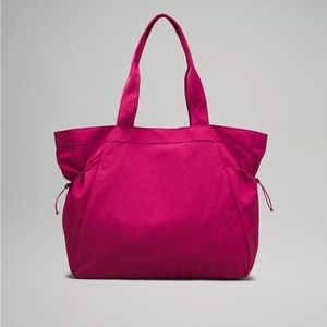 Lululemon Side-Cinch Shopper Bag - Pomegranate